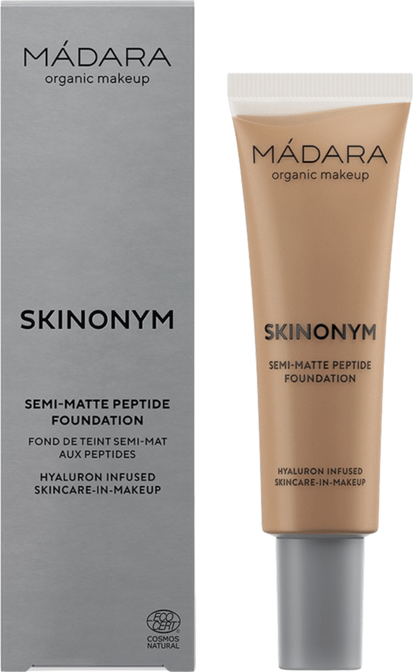 MÁDARA Organic Skincare SKINONYM Semi-Matte Peptide Foundation - 60 Olive