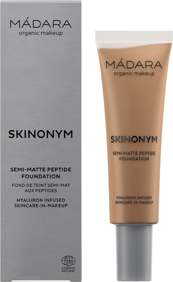 MÁDARA Organic Skincare SKINONYM Semi-Matte Peptide Foundation - 70 Caramel