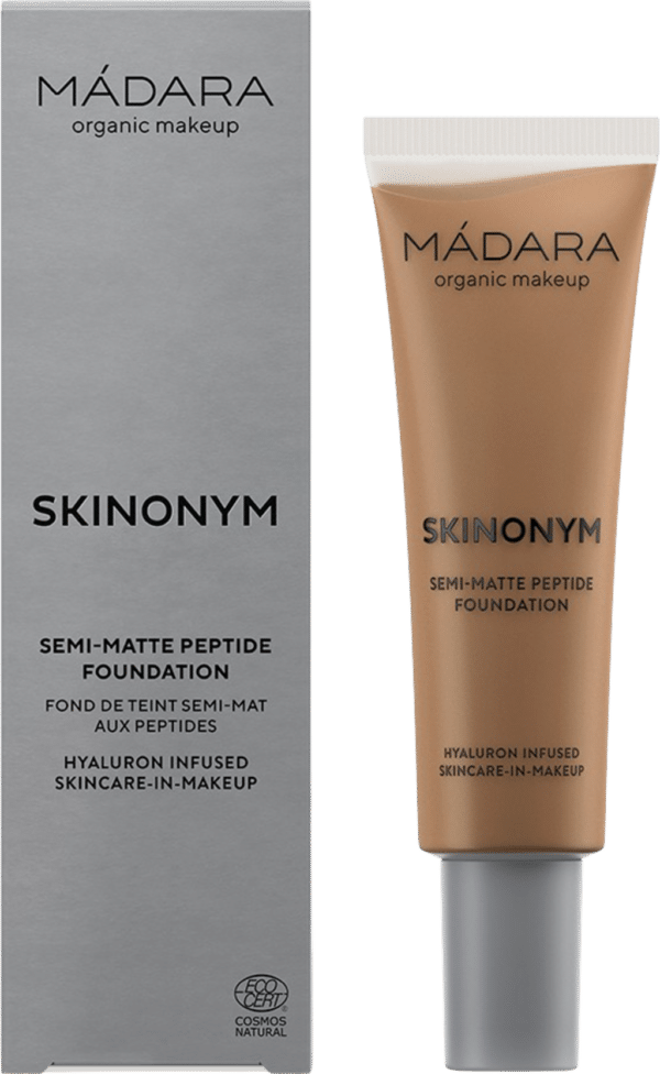 MÁDARA Organic Skincare SKINONYM Semi-Matte Peptide Foundation - 75 Auburn