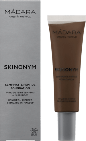 MÁDARA Organic Skincare SKINONYM Semi-Matte Peptide Foundation - 100 Mocha