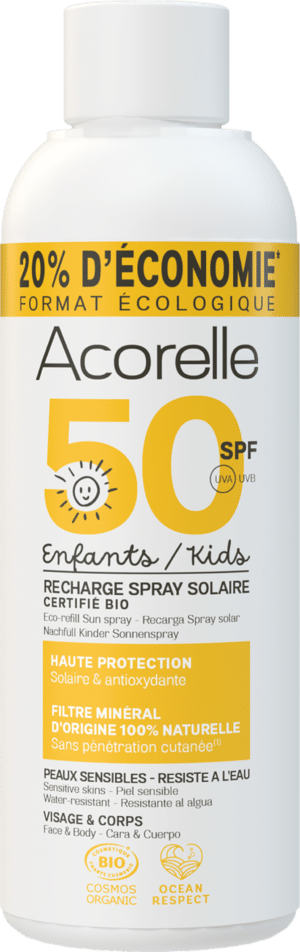 Acorelle Sonnenspray Kids LSF 50 - Refill 150 ml