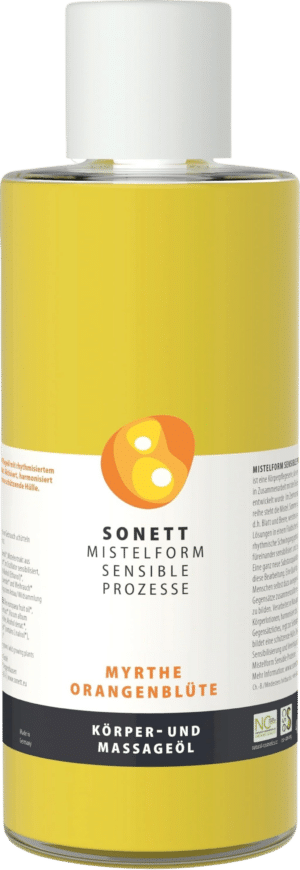 Sonett MISTELFORM SENSIBLE PROZESSE Körper- und Massageöl - 485 ml Myrte-Orangenblüte