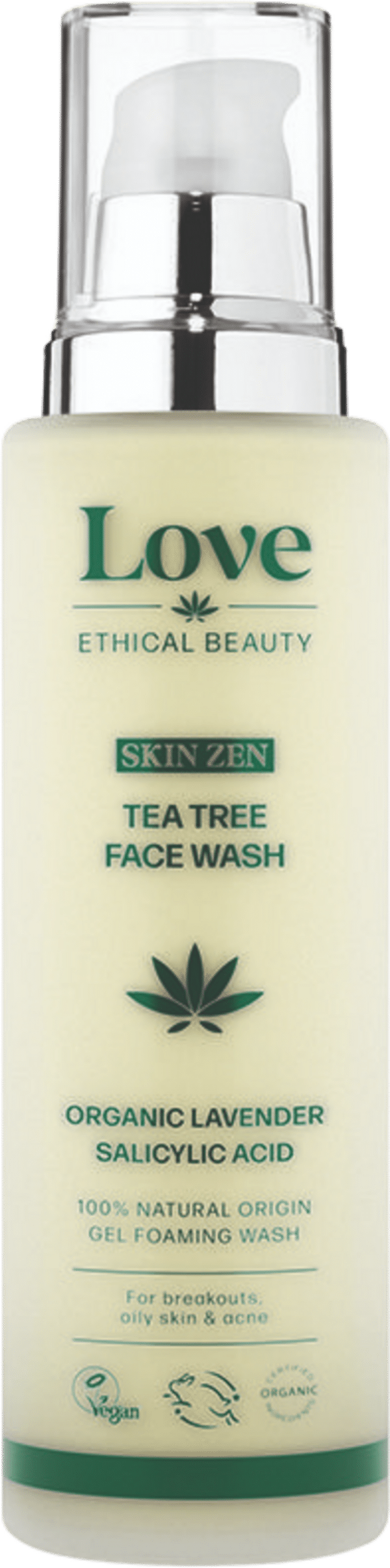 Love Ethical Beauty Skin Zen Tea Tree Face Wash - 100 g