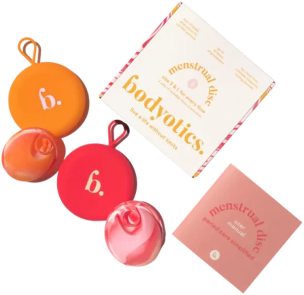 bodyotics Deluxe Soft Menstruationsscheibe - Pink & Orange