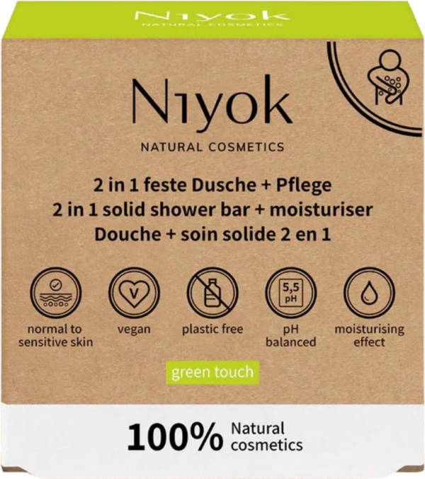 Niyok 2in1 Feste Dusche+Pflege - Green Touch