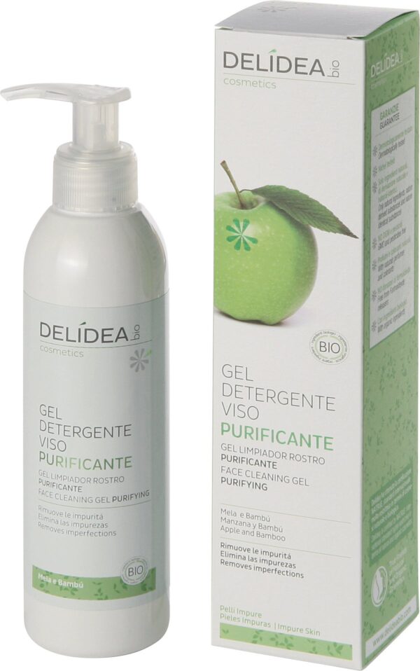 DELIDEA Apple & Bamboo Purifying Face Cleaning Gel - 200 ml