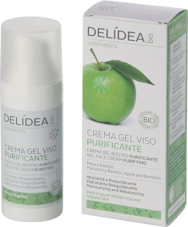 DELIDEA Apple & Bamboo Purifying Gel Face Cream - 50 ml