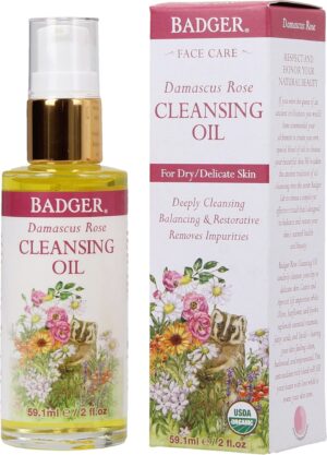 Badger Balm Damascus Rose Face Cleansing Oil - 59 ml