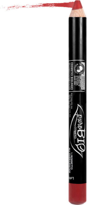 puroBIO cosmetics Lip & Eye Shadow Pencil - Kaltes Rot