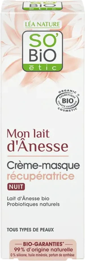 LÉA NATURE SO BiO étic Eselsmilch Regenerierende Creme-Maske - 50 ml