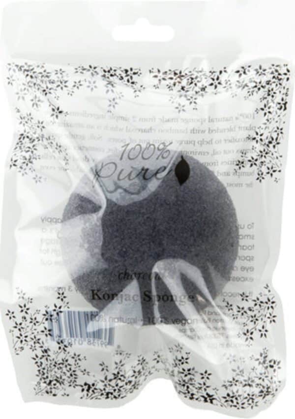 100% Pure Charcoal Konjac Sponge - 1 Stk