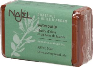 Najel Aleppo-Seife mit Arganöl & Rhassoul - 100 g