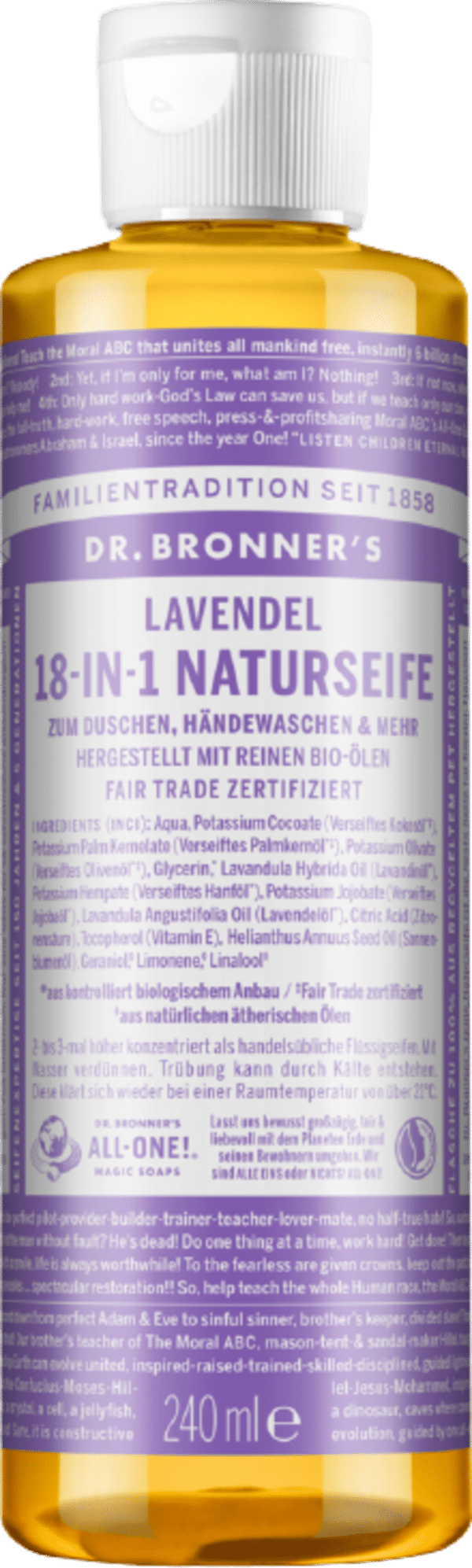 Dr. Bronner's 18in1 Naturseife Lavendel - 240 ml