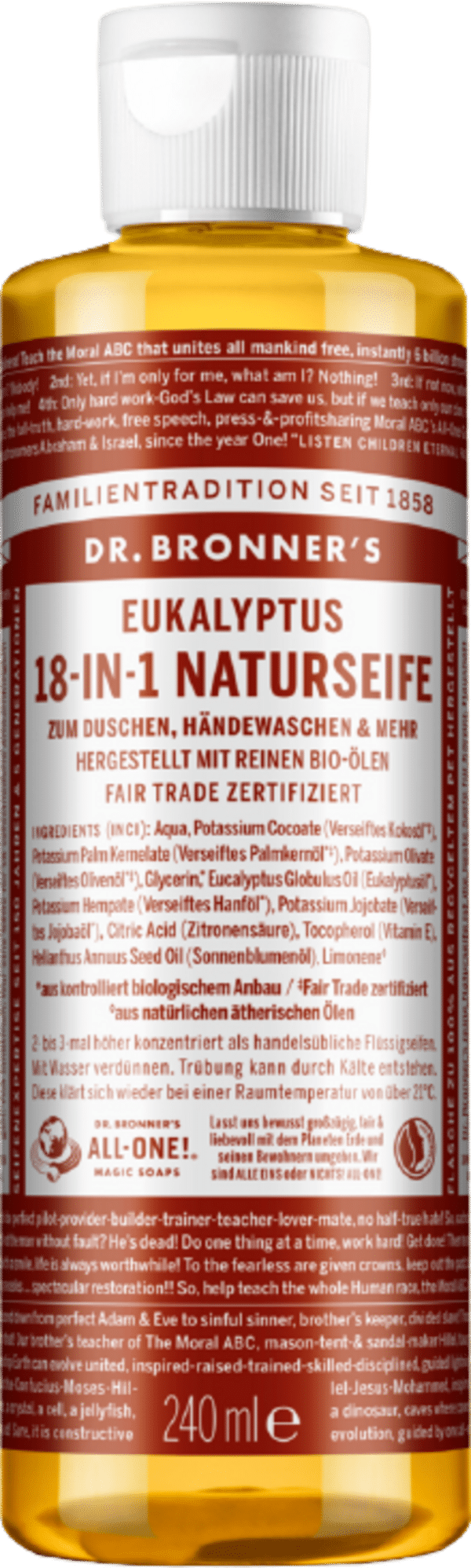 Dr. Bronner's 18in1 Naturseife Eukalyptus - 240 ml