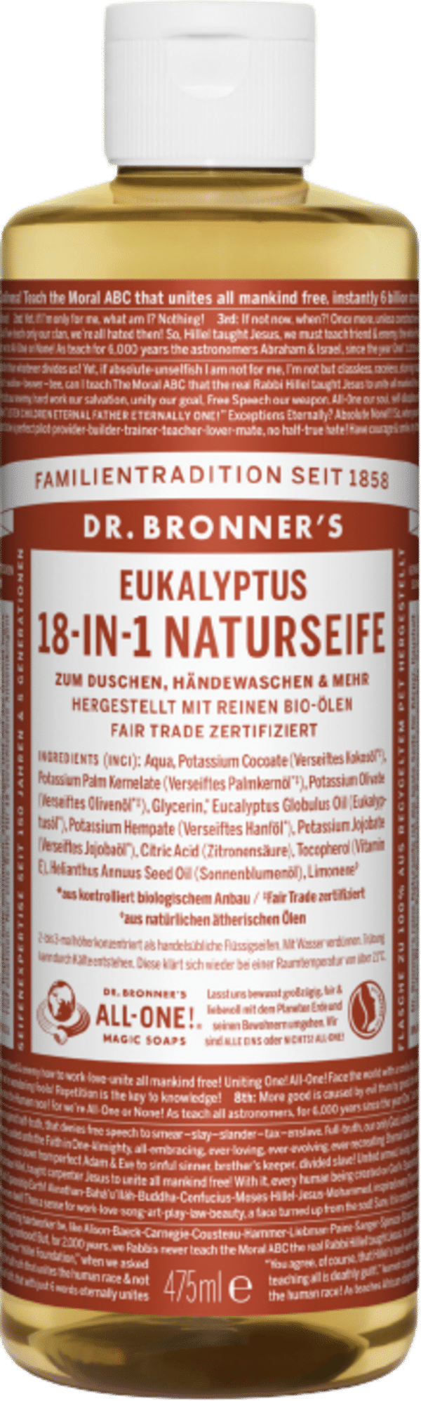 Dr. Bronner's 18in1 Naturseife Eukalyptus - 475 ml