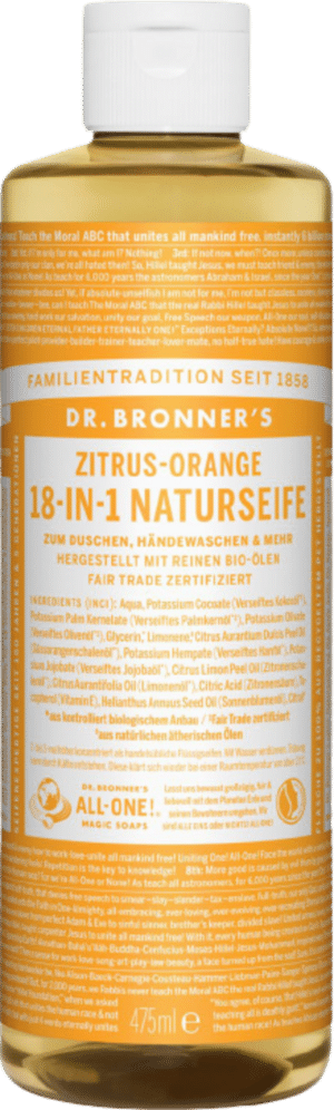 Dr. Bronner's 18in1 Naturseife Zitrus-Orange - 475 ml