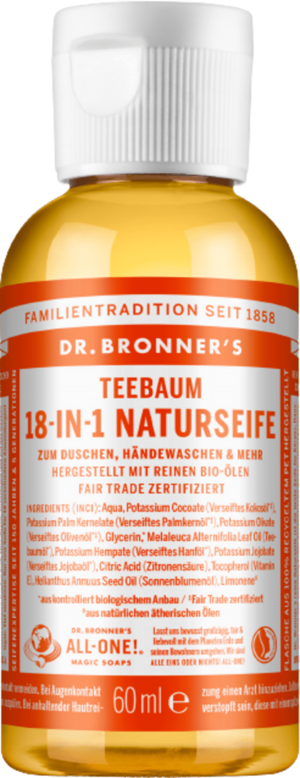 Dr. Bronner's 18in1 Naturseife Teebaum - 60 ml