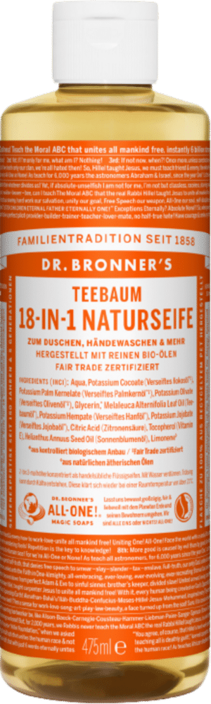 Dr. Bronner's 18in1 Naturseife Teebaum - 475 ml