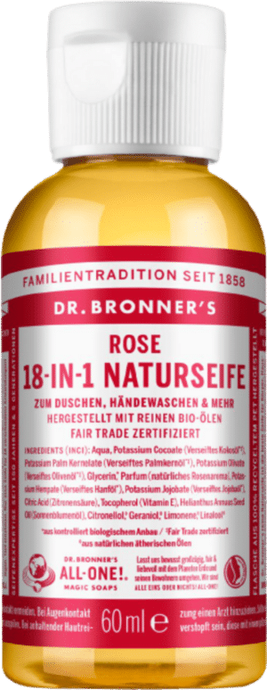 Dr. Bronner's 18in1 Naturseife Rose - 60 ml