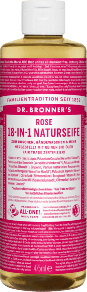 Dr. Bronner's 18in1 Naturseife Rose - 475 ml