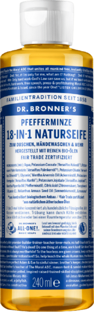 Dr. Bronner's 18in1 Naturseife Pfefferminze - 240 ml