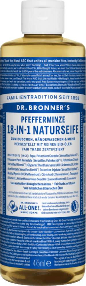 Dr. Bronner's 18in1 Naturseife Pfefferminze - 475 ml