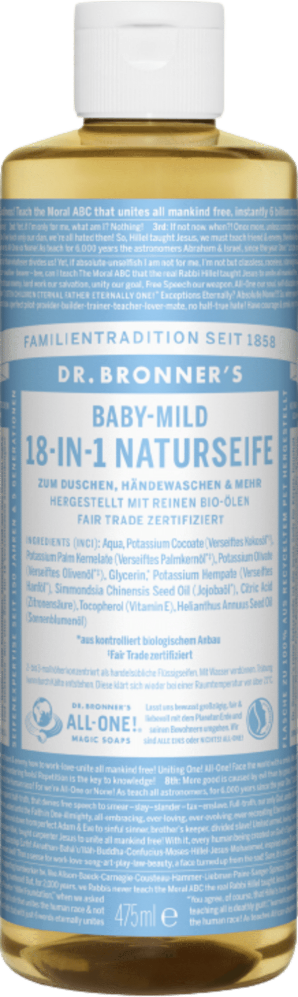 Dr. Bronner's 18in1 Naturseife Baby-Mild - 475 ml