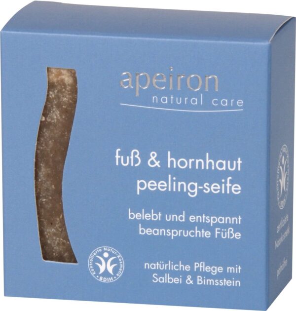 Apeiron Fuß- & Hornhaut Peeling-Seife - 100 g