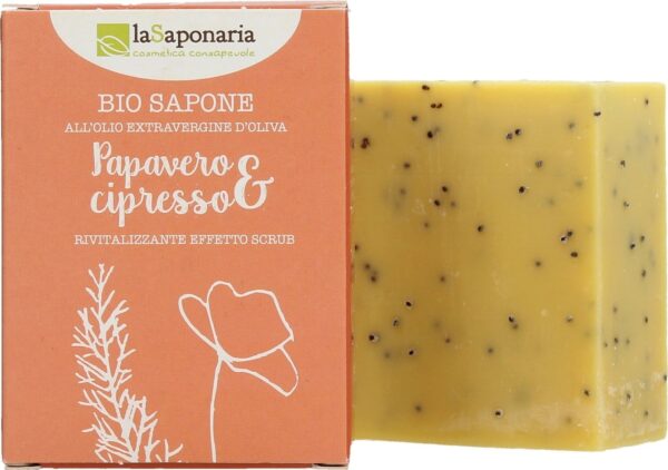 La Saponaria Seife Mohn & Zypresse - 100 g