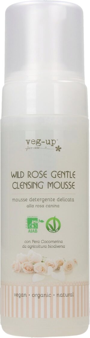 veg-up Wild Rose Gentle Cleansing Mousse - 150 ml