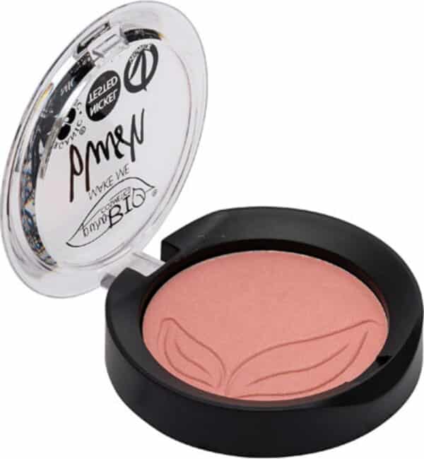 puroBIO cosmetics Compact Blush - 01 Rosa (schimmernd)