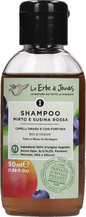 Le Erbe di Janas Anti-Schuppen Shampoo Myrte & Pflaume - 50 ml