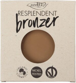 puroBIO cosmetics Resplendent Bronzer REFILL - 01 Blassbraun Refill