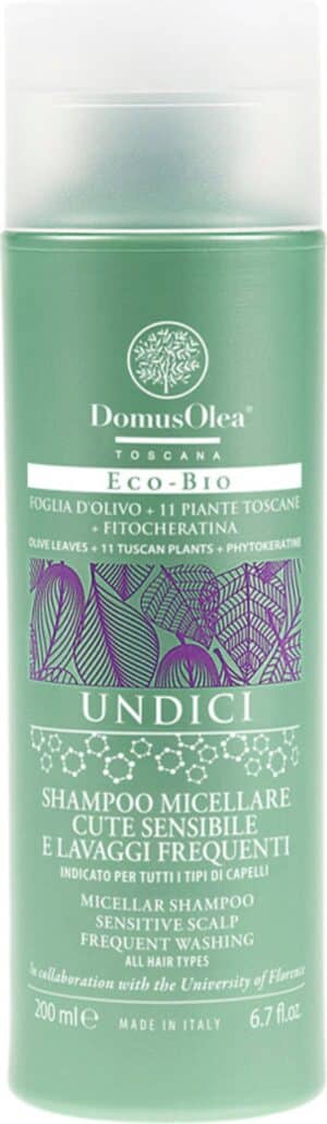 Domus Olea Toscana UNDICI Mizellen-Shampoo für häufige Anwendungen - 200 ml