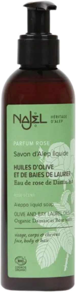 Najel Flüssige Aleppo-Seife mit Damaszener Rose - 200 ml