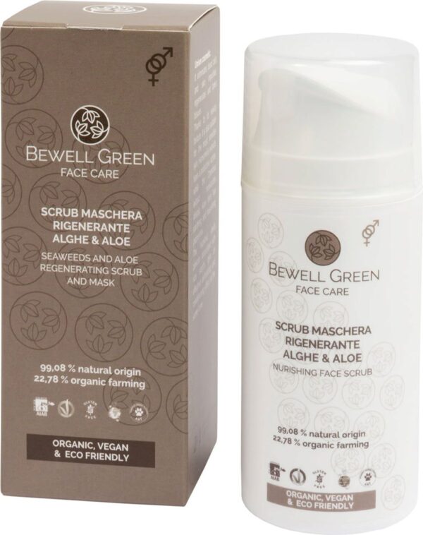 BeWell Green Seaweed & Aloe Regenerating Scrub & Mask - 100 ml