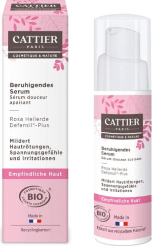 CATTIER Paris Beruhigendes Serum Rosa Heilerde & Defensil Plus - 30 ml