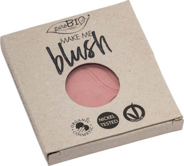 puroBIO cosmetics Compact Blush REFILL - 01 Rosa (schimmernd)