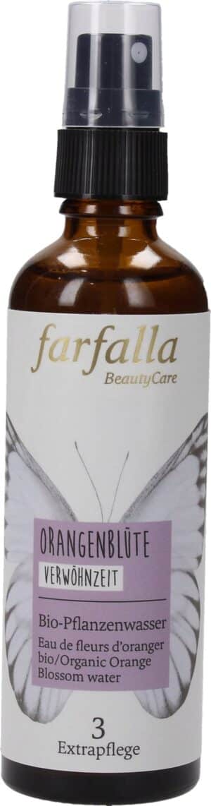 farfalla Bio-Pflanzenwasser Orangenblüte - 75 ml