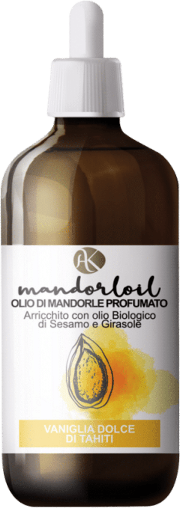 Alkemilla Eco Bio Cosmetic Mandorloil Duftendes Mandelöl - Süße Tahiti-Vanille