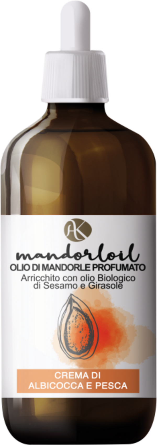 Alkemilla Eco Bio Cosmetic Mandorloil Duftendes Mandelöl - Marillen- & Pfirsichcreme