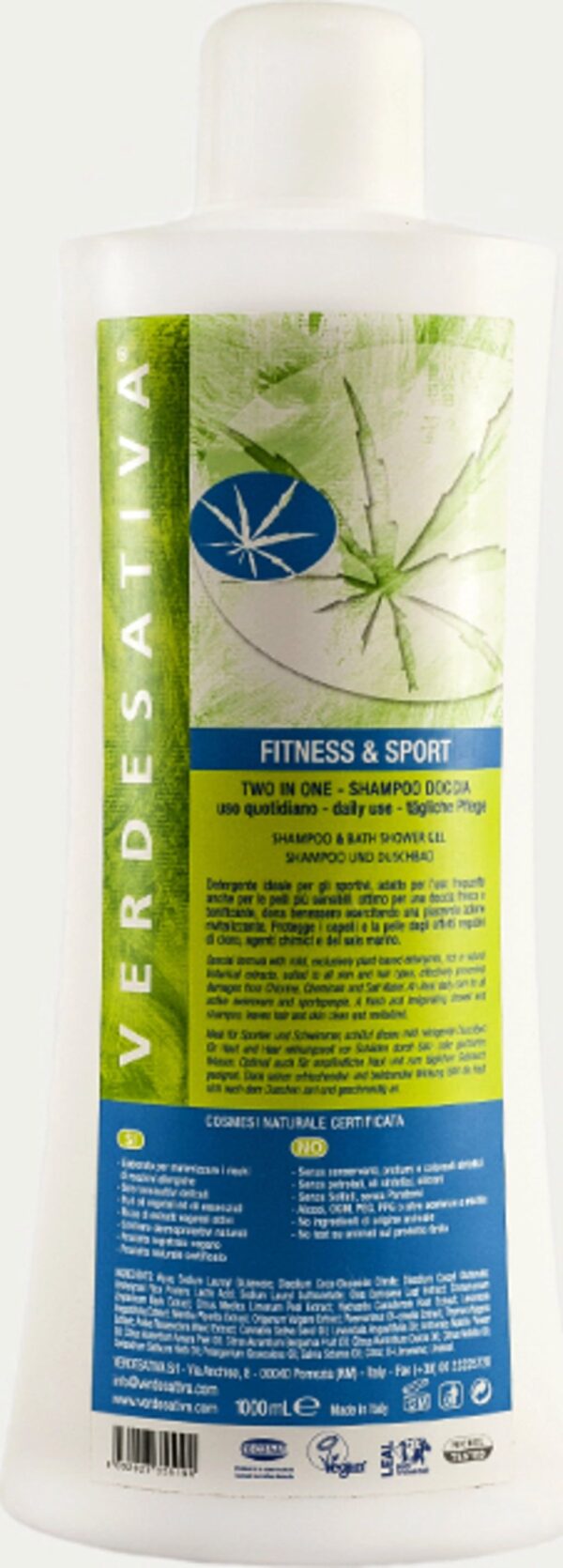 VERDESATIVA 2in1 Shampoo & Duschgel Fitness & Sport - 1 l