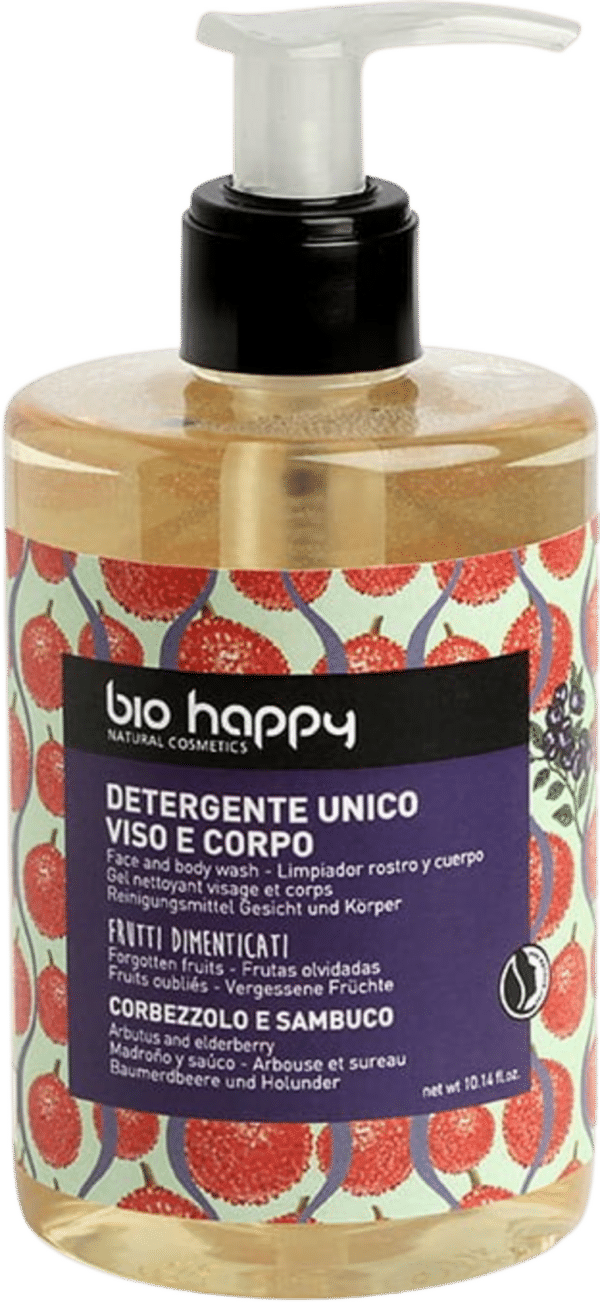 Bio Happy Face & Body Wash Arbutus & Elderberry - 300 ml