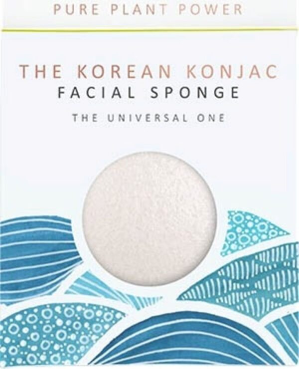 The Elements Water with 100% Pure White Konjac Full Size Facial Sponge - 1 Stk