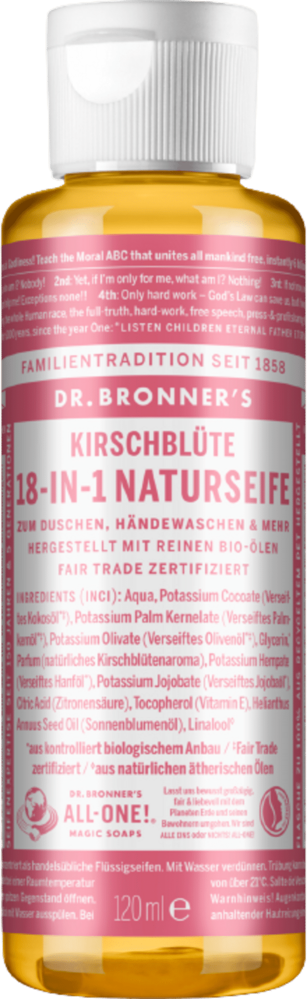 Dr. Bronner's 18in1 Naturseife Kirschblüte - 120 ml