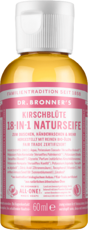 Dr. Bronner's 18in1 Naturseife Kirschblüte - 60 ml