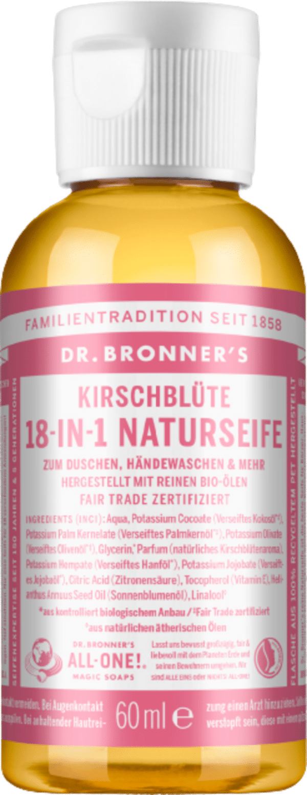 Dr. Bronner's 18in1 Naturseife Kirschblüte - 60 ml