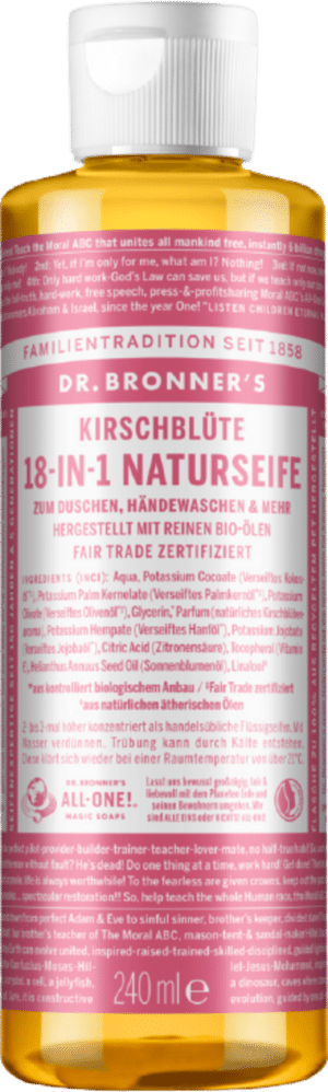 Dr. Bronner's 18in1 Naturseife Kirschblüte - 240 ml