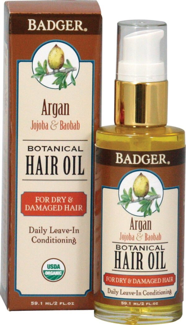 Badger Balm Argan Hair Oil - 59.1 ml