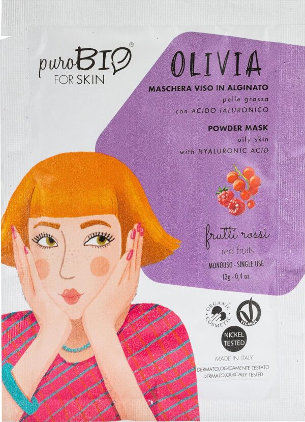 puroBIO cosmetics forSKIN Olivia Powder Mask Oily Skin - 10 Red Fruit